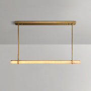Auduben Alabaster Single Bar Linear Chandelier