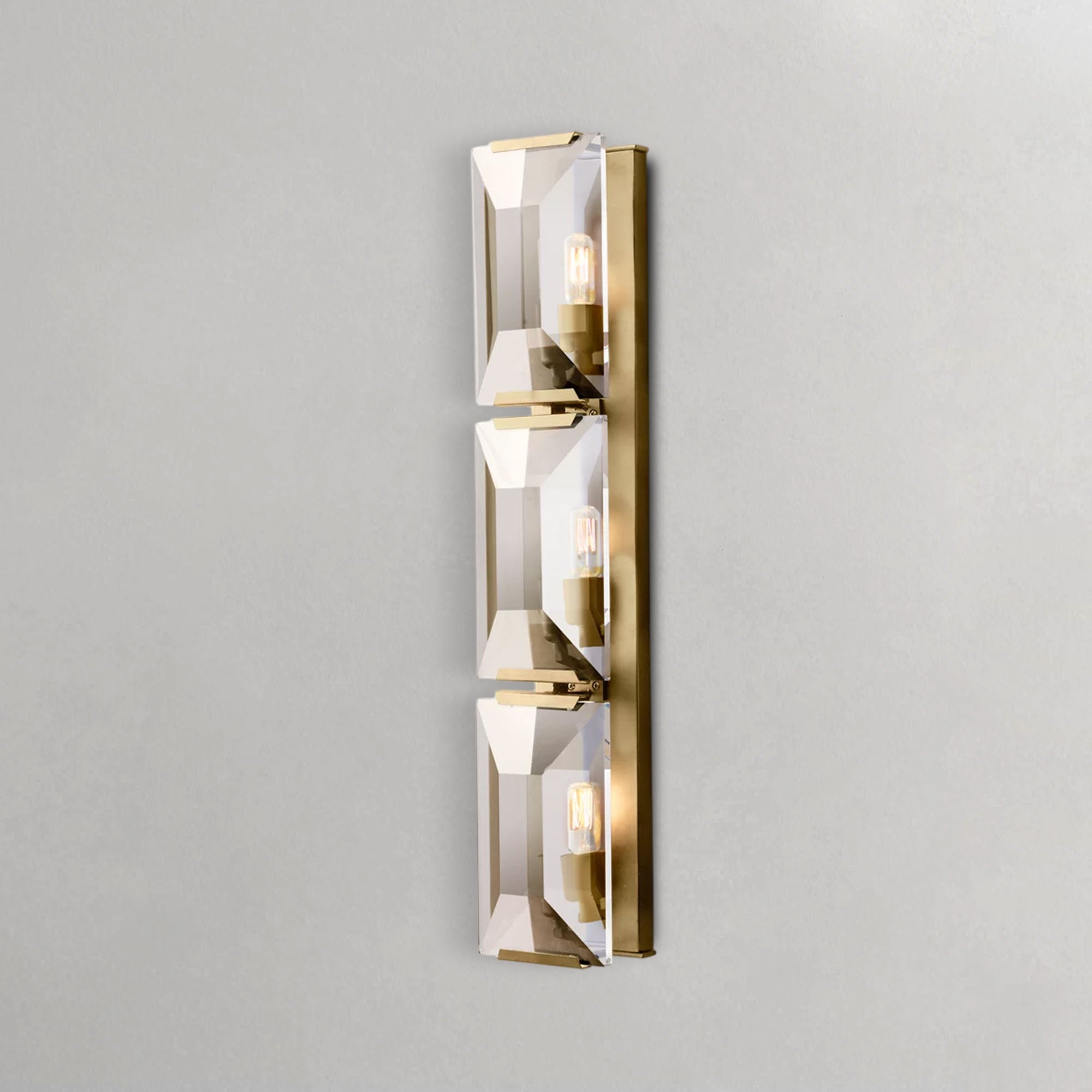 Horlow Crystal Triple Sconce