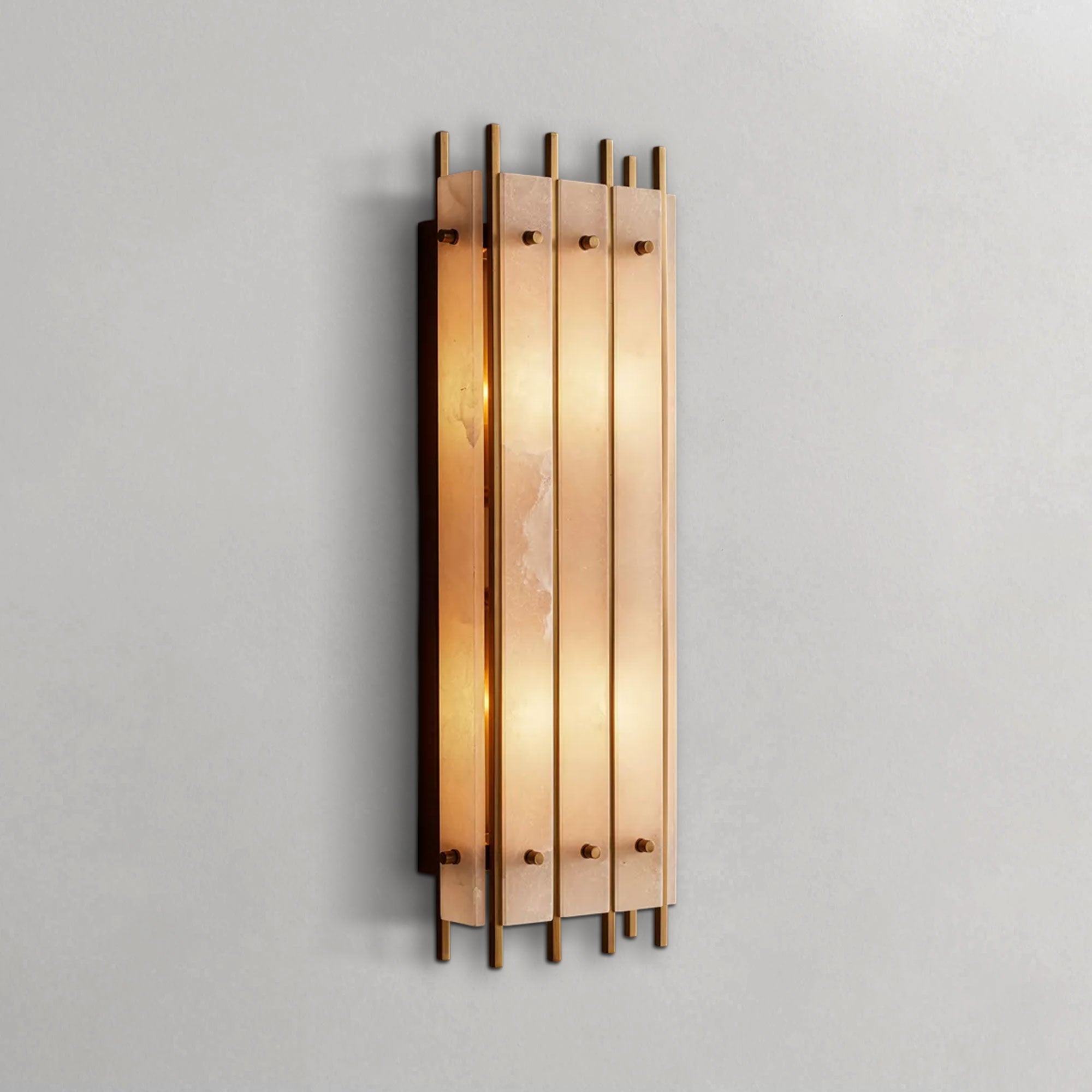 San Marcon Alabaster Grand Rectangular Sconce