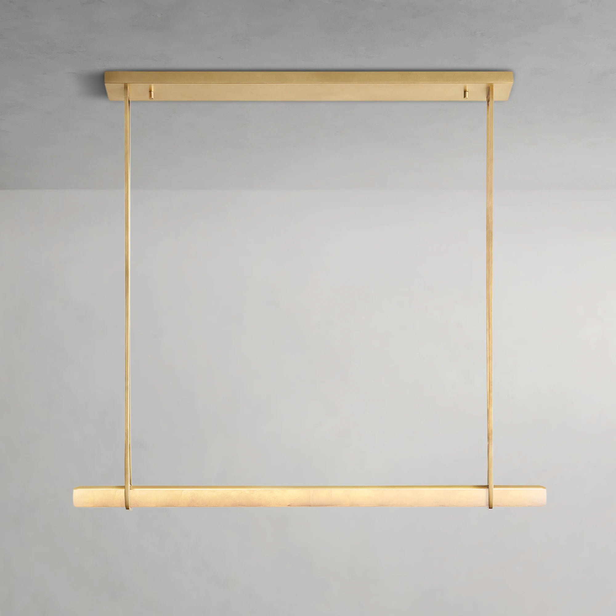 Auduben Alabaster Single Bar Linear Chandelier