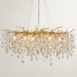 Crystal Leaf Branch Chandelier