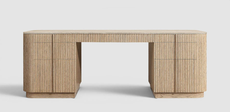 Mulhollan 7-Drawer Wood Desk