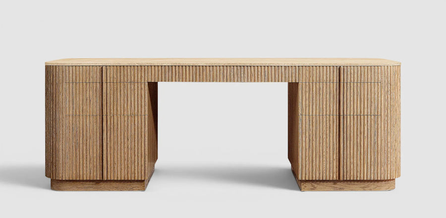 Mulhollan 7-Drawer Wood Desk