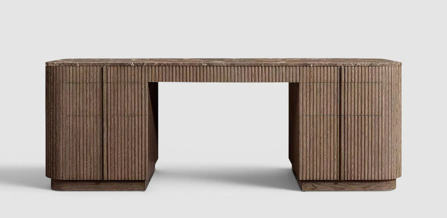 Mulhollan 7-Drawer Wood Desk