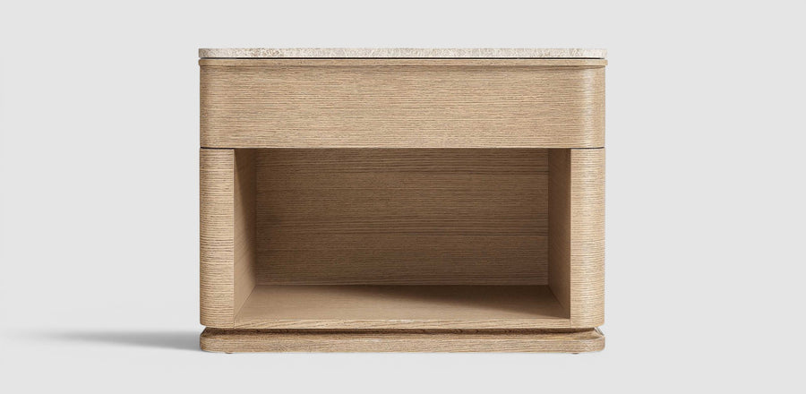 Linea Emperador Open Nightstand