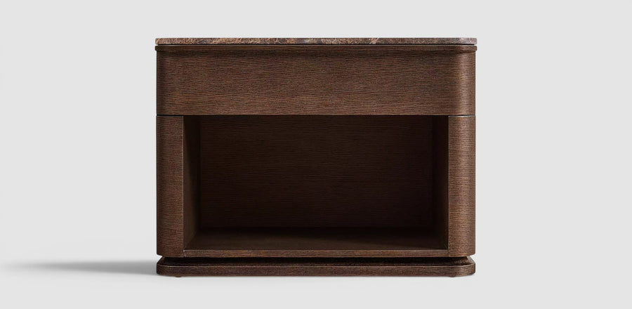 Linea Emperador Open Nightstand