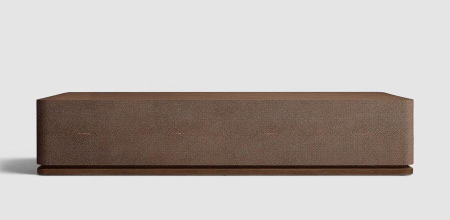 Linea Shagreen Rectangular Plinth Coffee Table