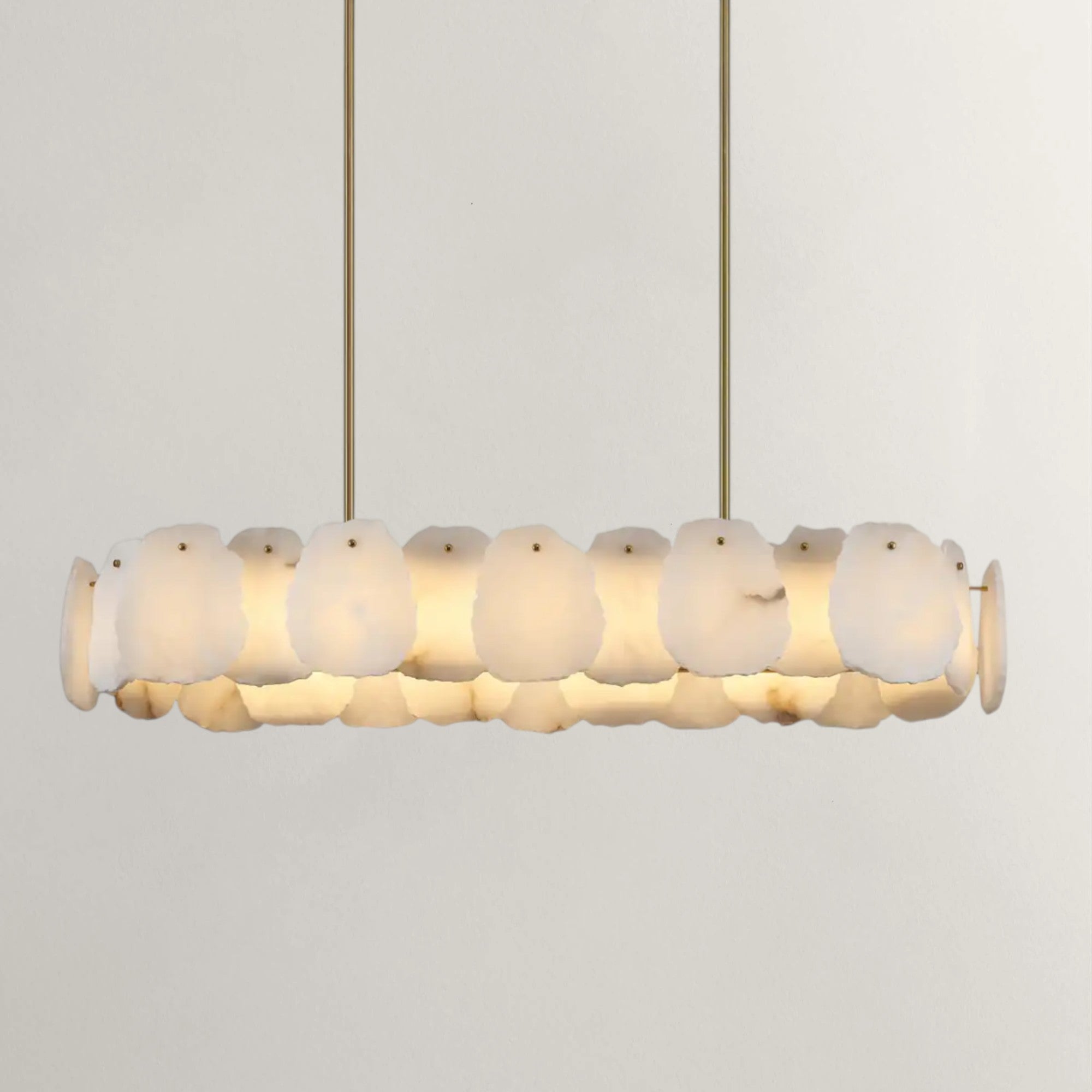 Auralis  Oval Alabaster Chandelier
