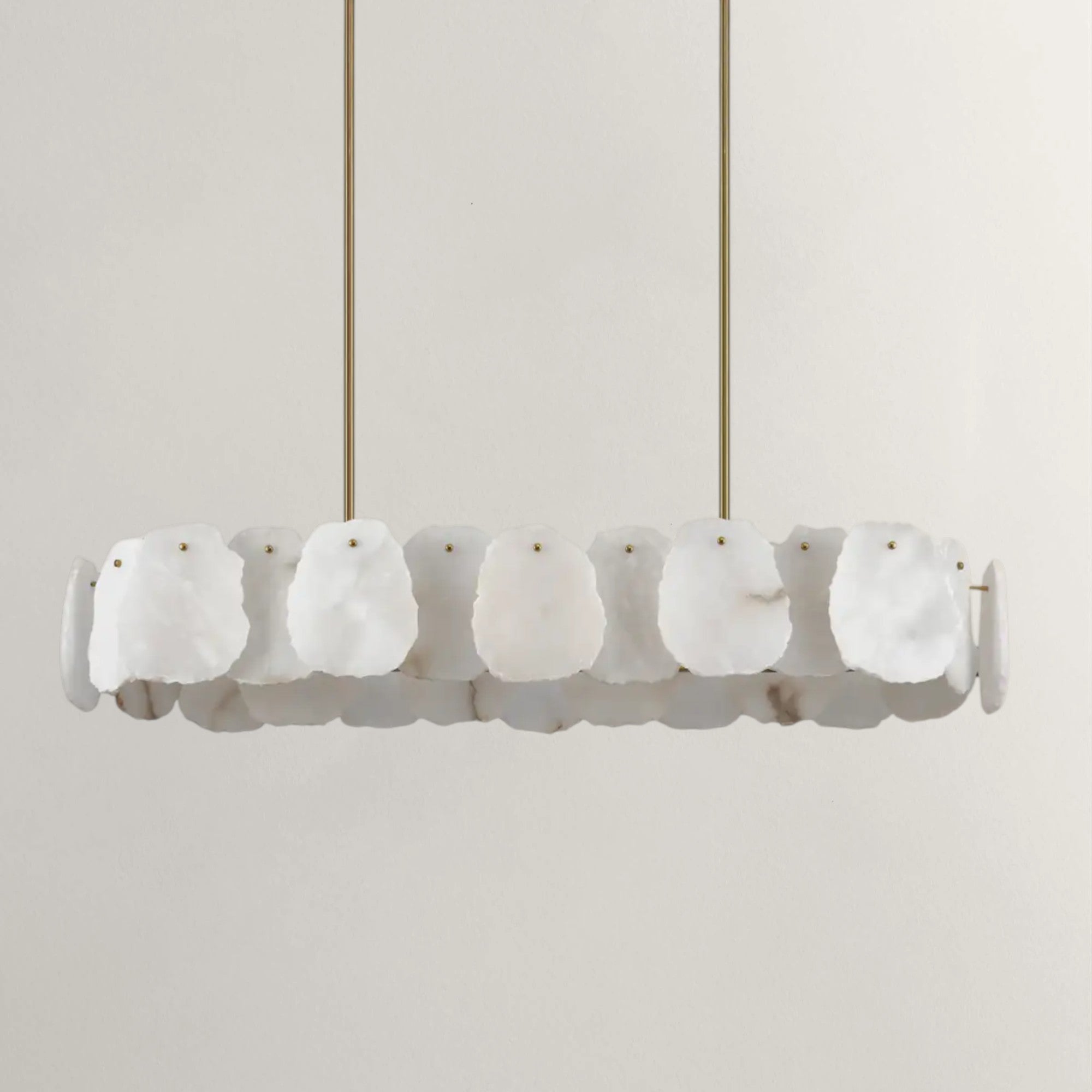 Auralis  Oval Alabaster Chandelier