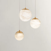 Andy Alabaster Round Chandelier