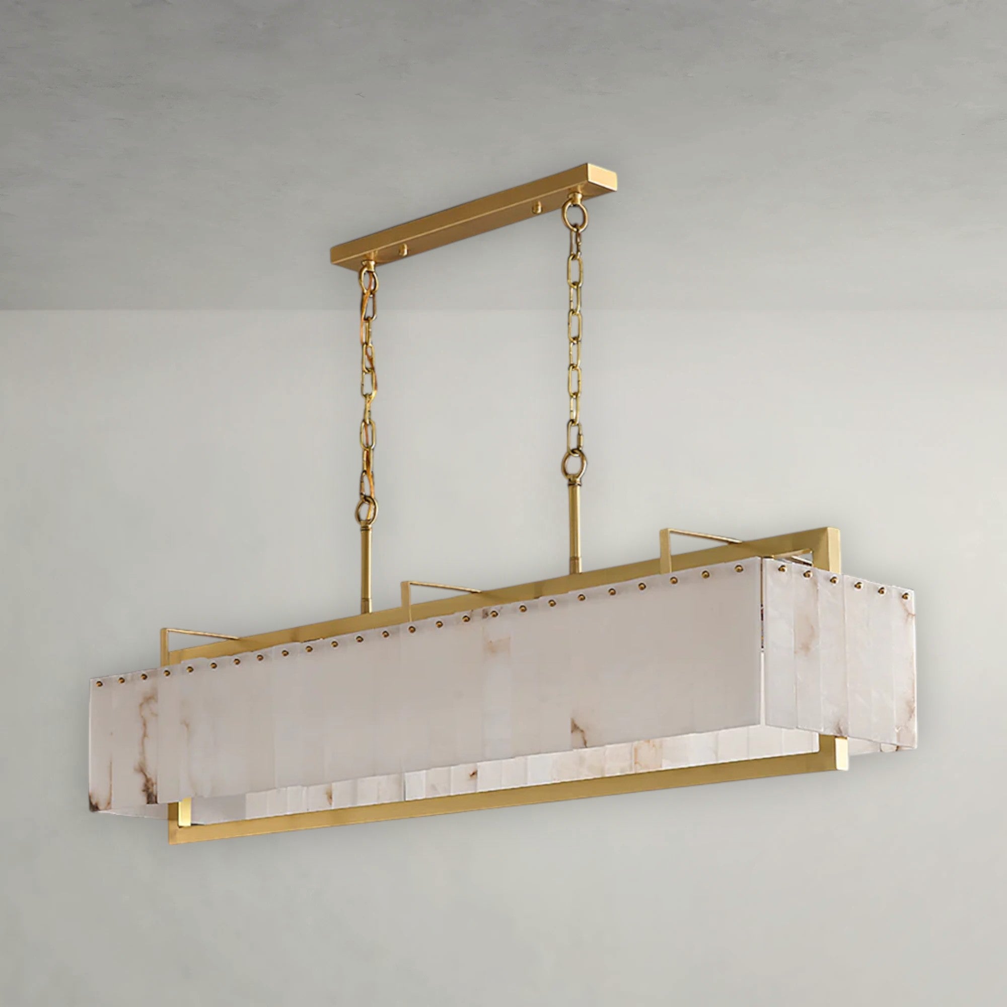 Pavron Alabaster Linear Chandelier