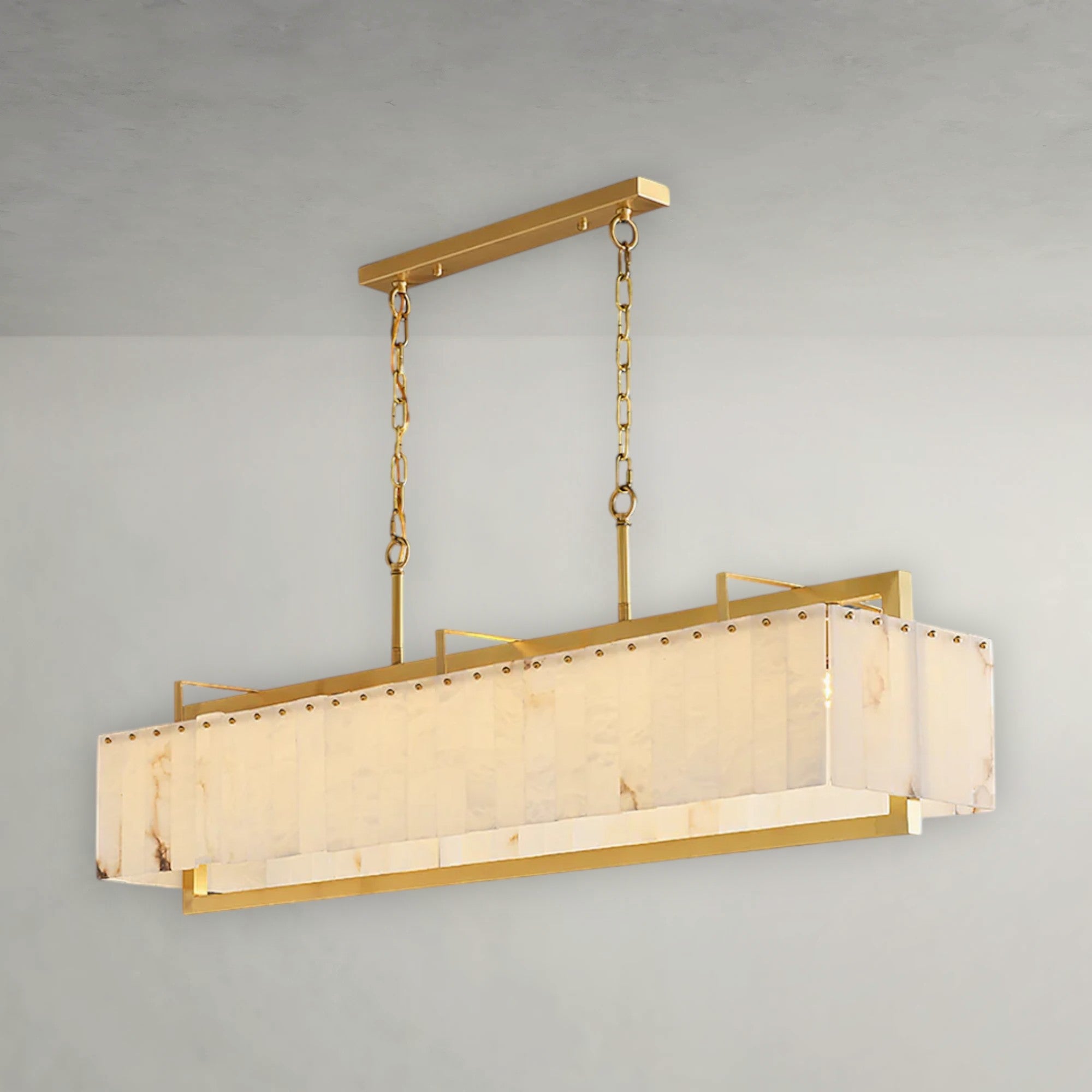Pavron Alabaster Linear Chandelier
