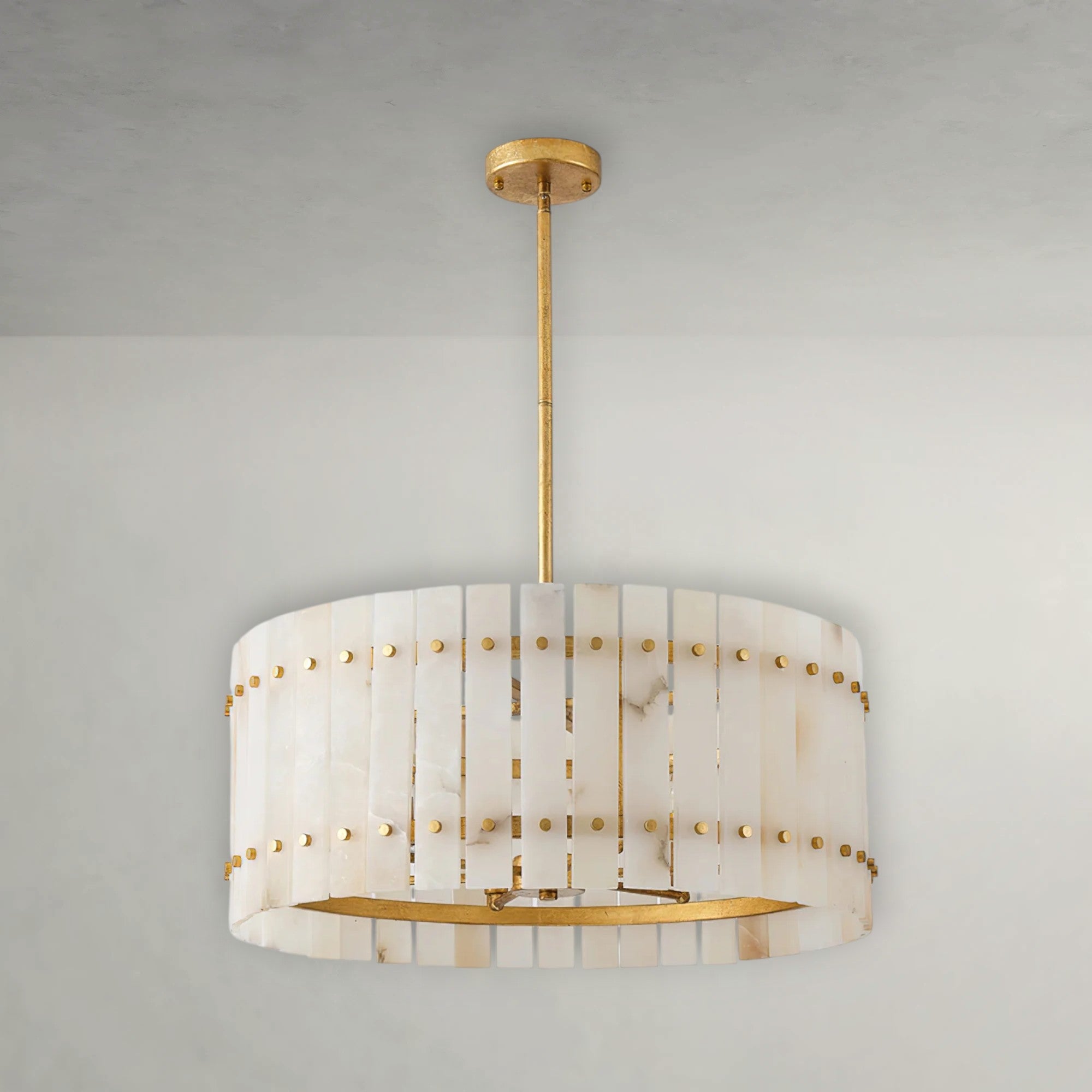 Sinclair Alabaster Drum Chandelier