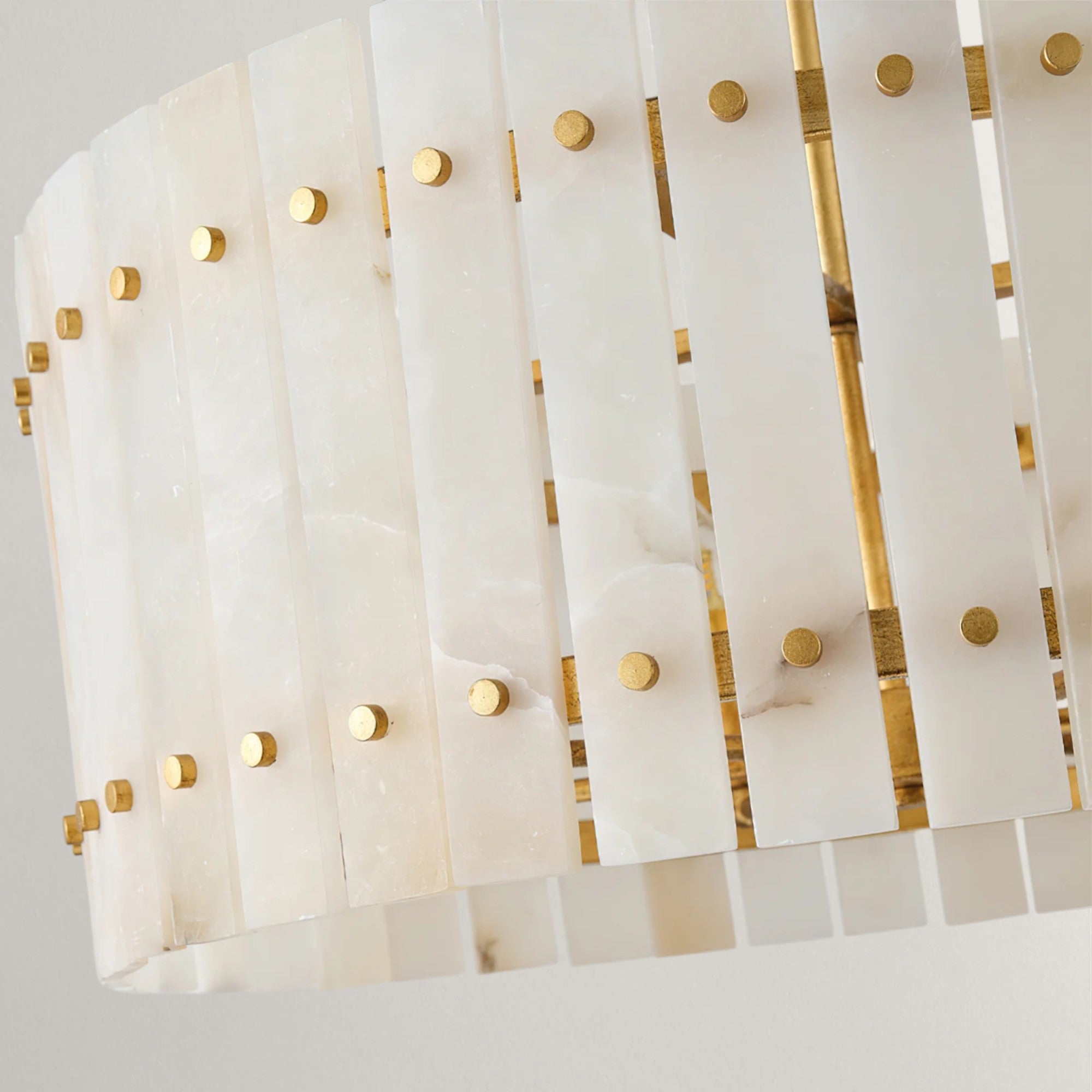 Sinclair Alabaster Drum Chandelier