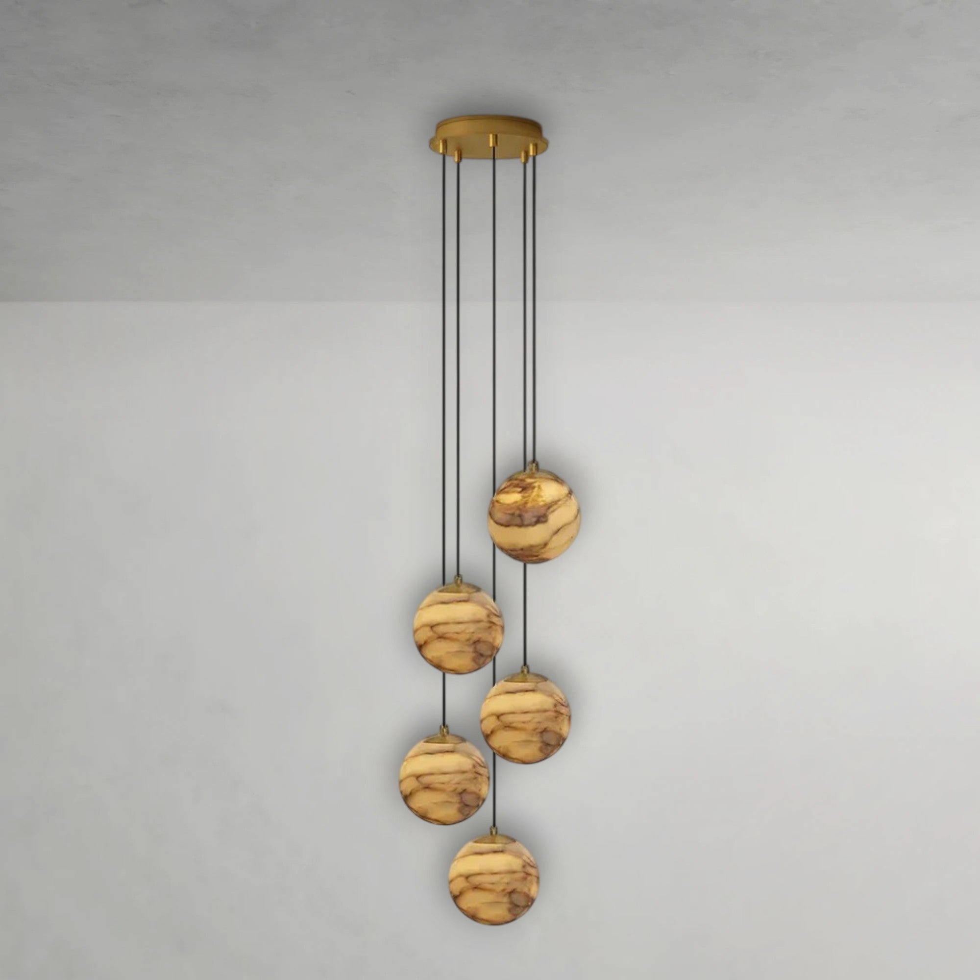 Orvane Drop Alabaster Chandelier