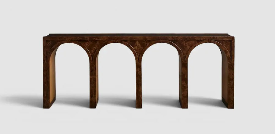 Hattiy Burl Console Table