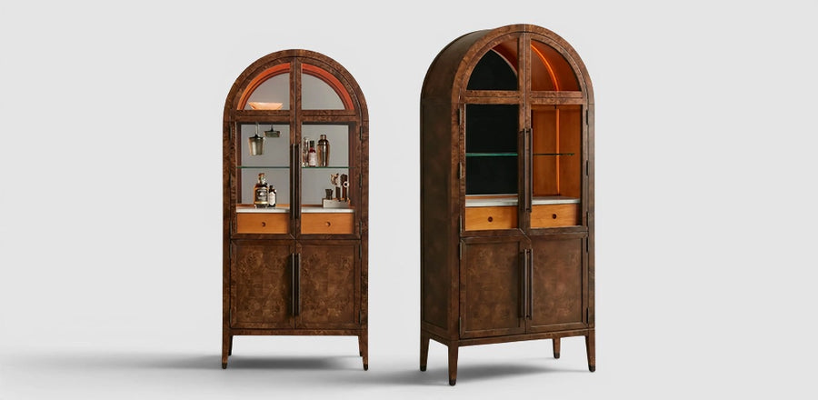 Hattiy Burl Bar Cabinet