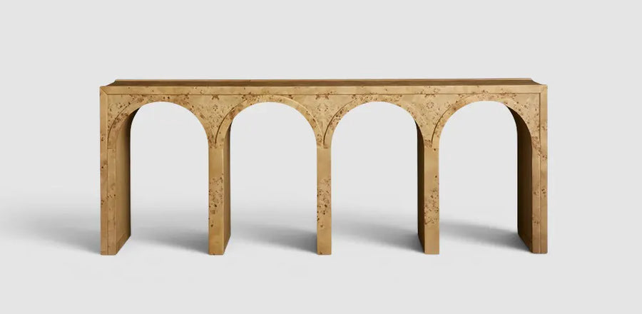 Hattiy Burl Console Table