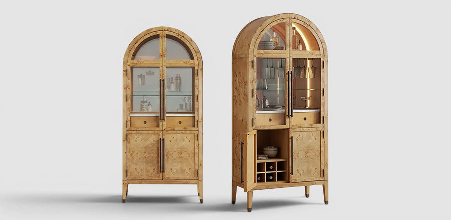 Hattiy Burl Bar Cabinet