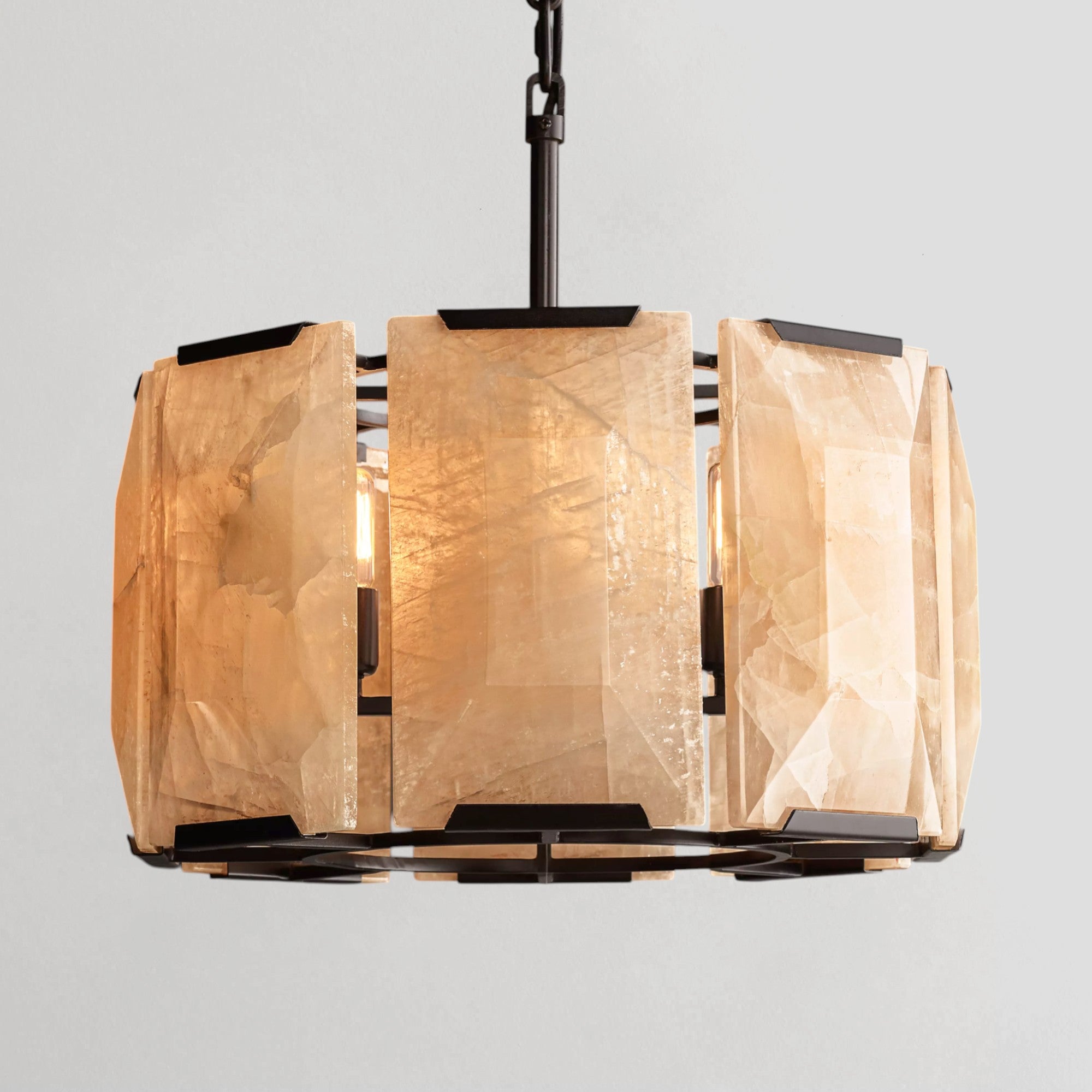 Horlow Calcite Round Chandelier
