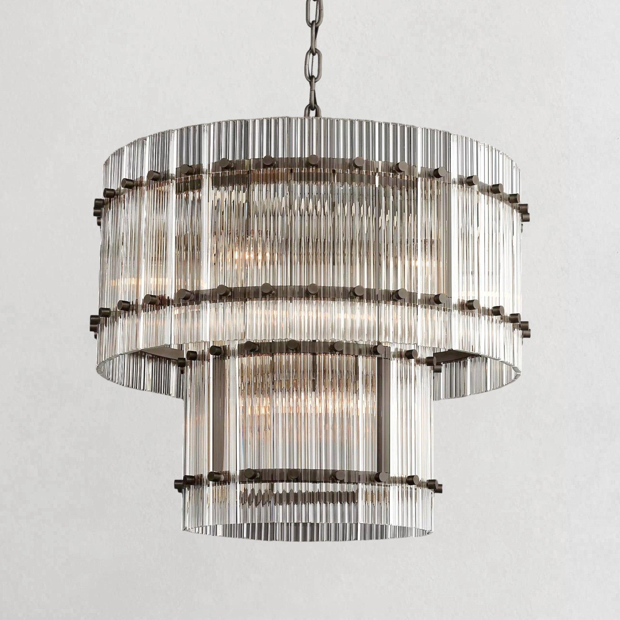 San Marcon Two-Tier Round Chandelier