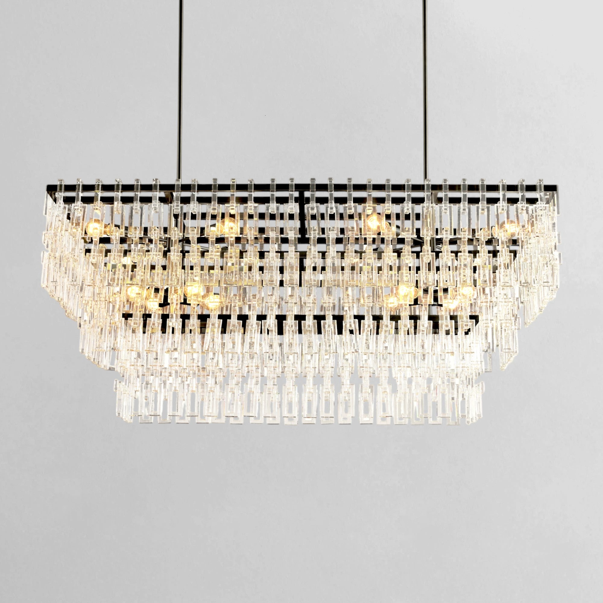 Marigana  Tiered Rectangular Chandelier