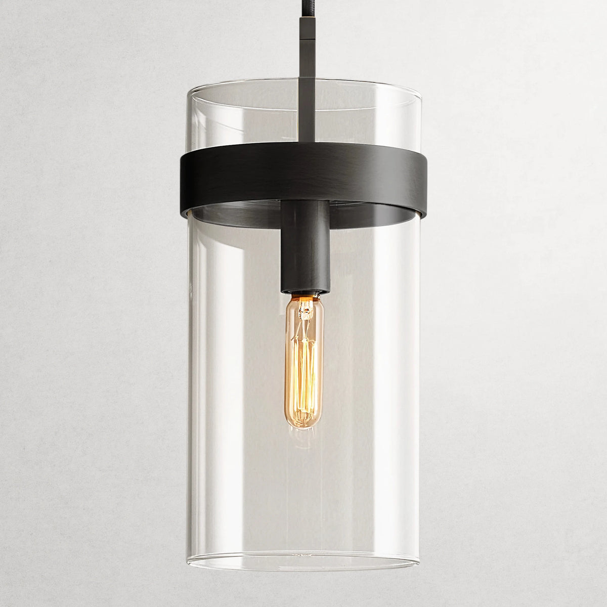 Ravelle Clear Glass Cord Pendant