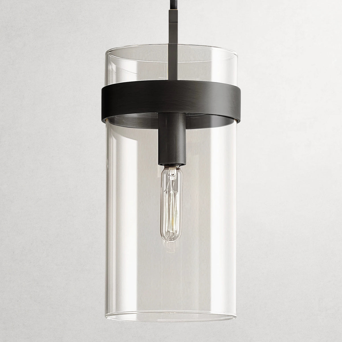 Ravelle Clear Glass Cord Pendant