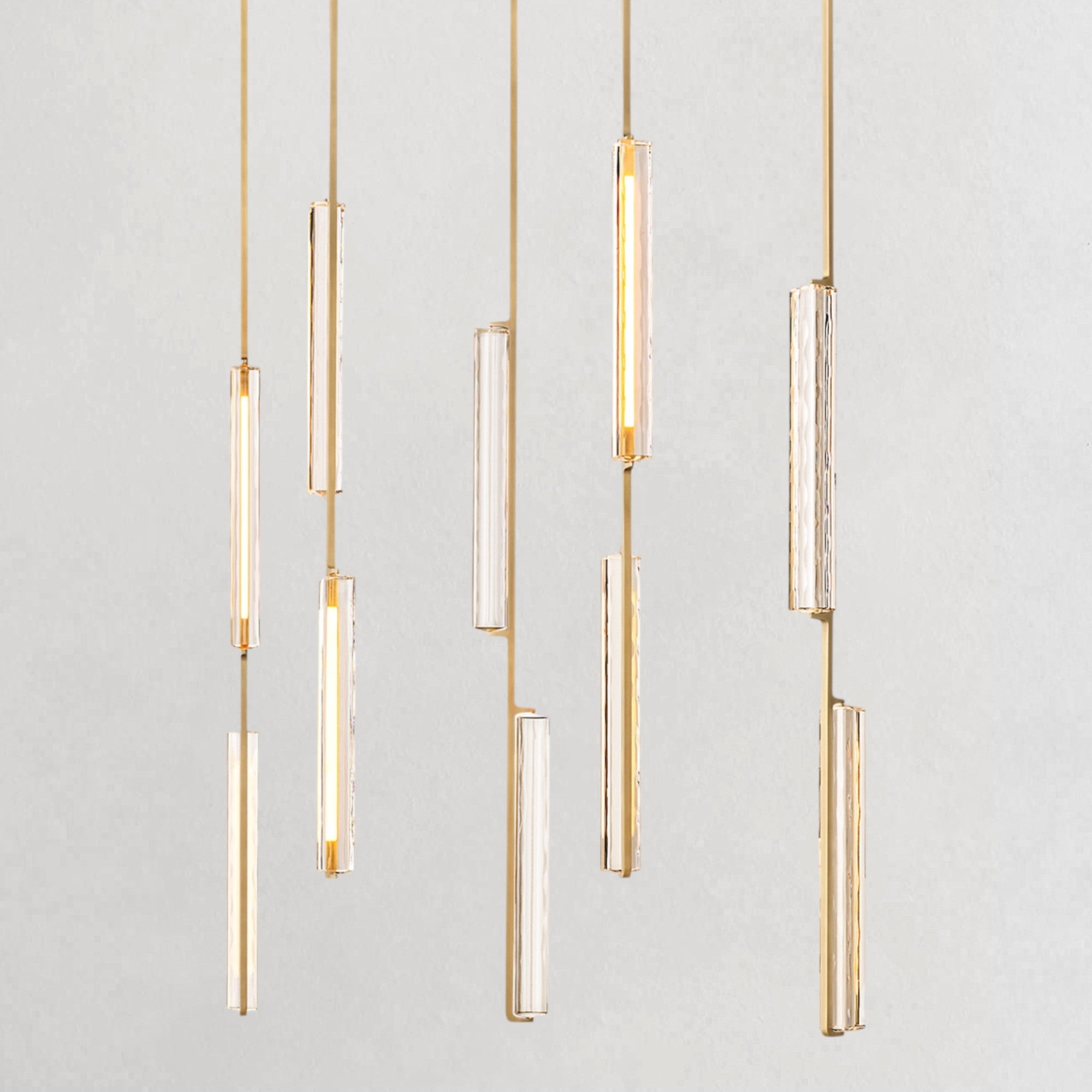 Auduben Crystal Linear Chandelier