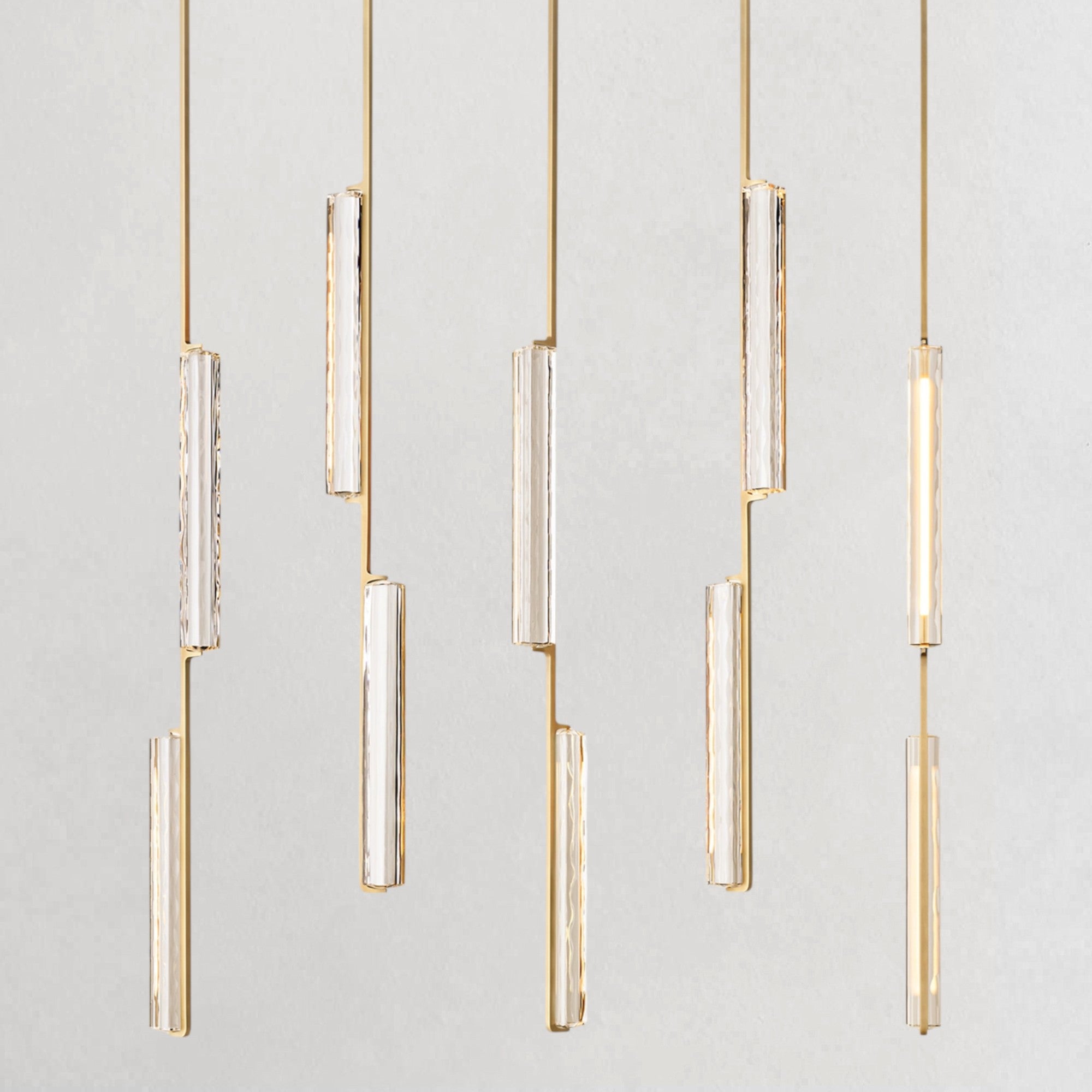 Auduben Crystal Linear Chandelier