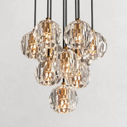 Boula Da Cristal Glass Round Cluster Chandelier
