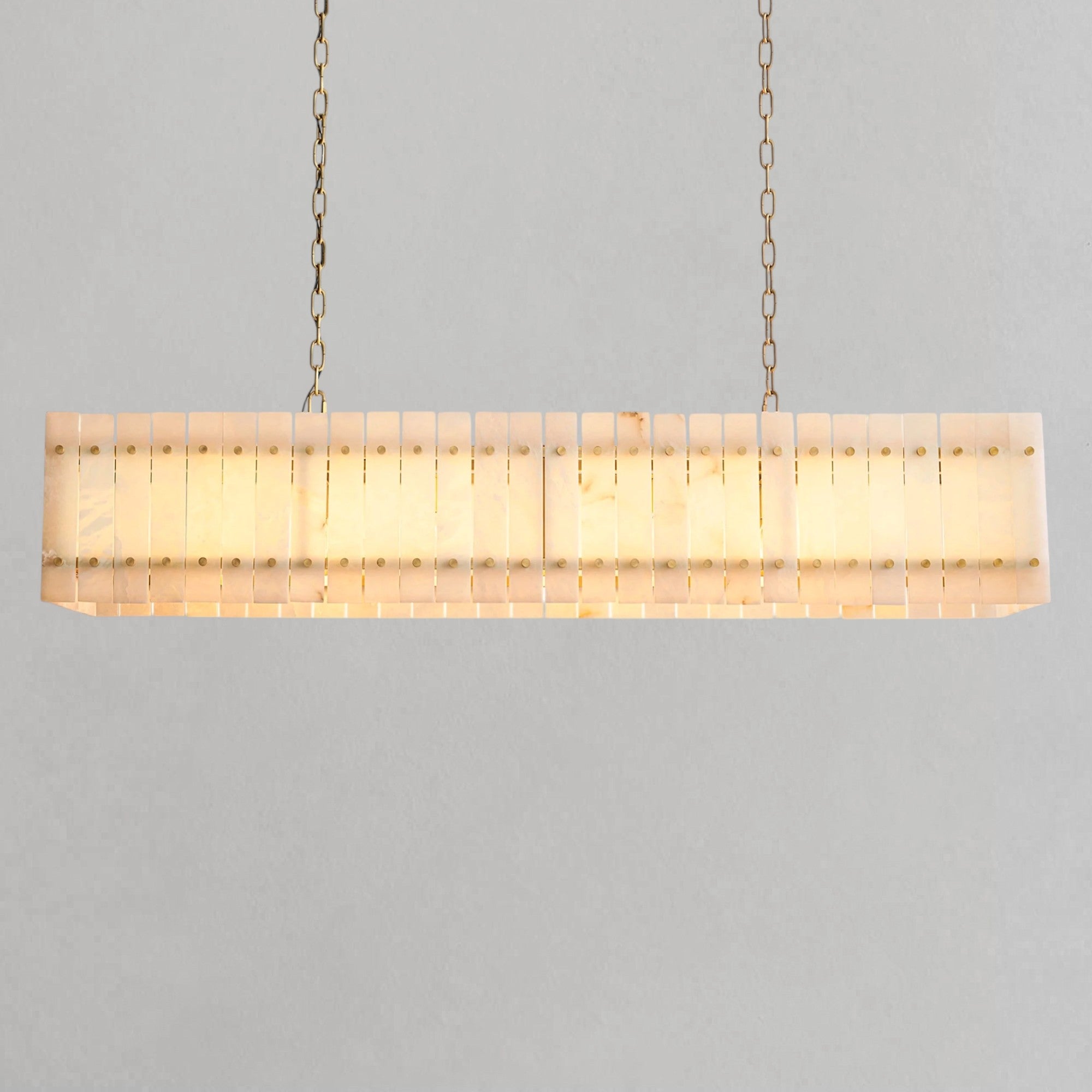 San Marcon Alabaster Linear Chandelier