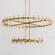 Arcason LED Round Two-Tier Chandelier