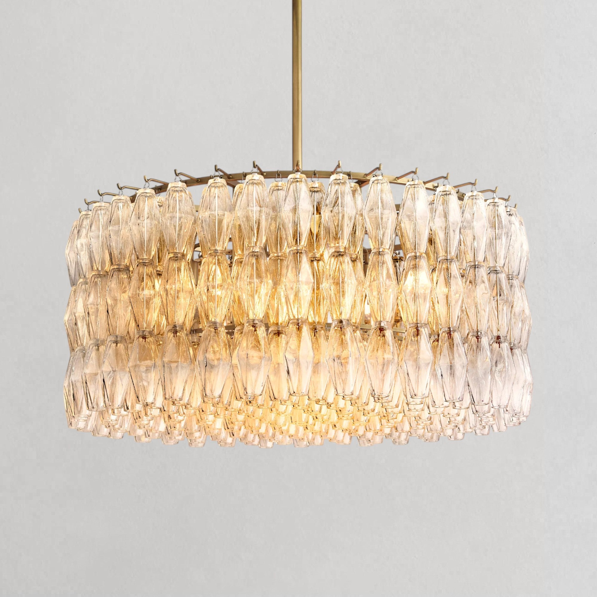 Ciyara Clear Glass Round Chandelier