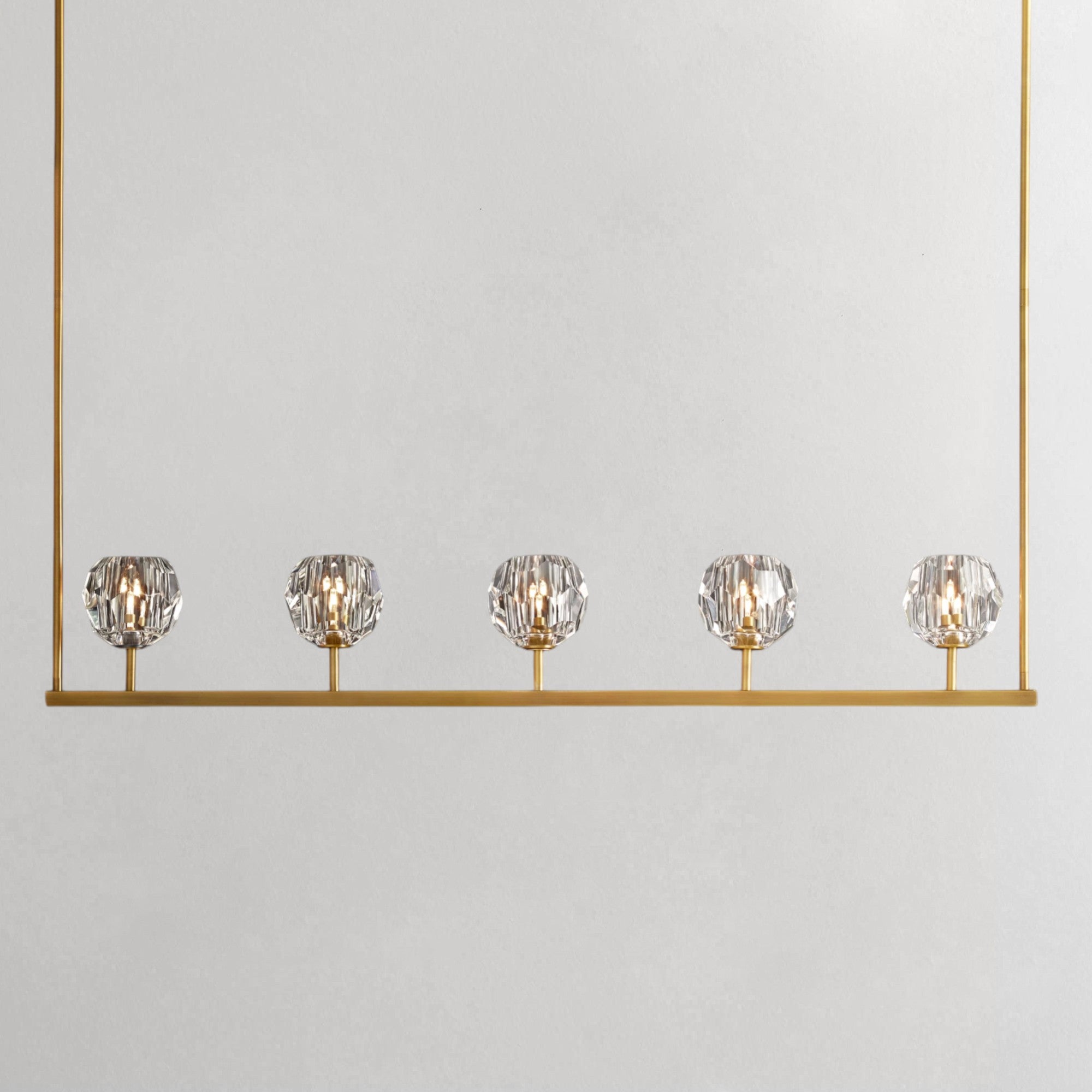 Boula Da Cristal Glass Linear Chandelier