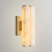 Auduben Alabaster Double Sconce
