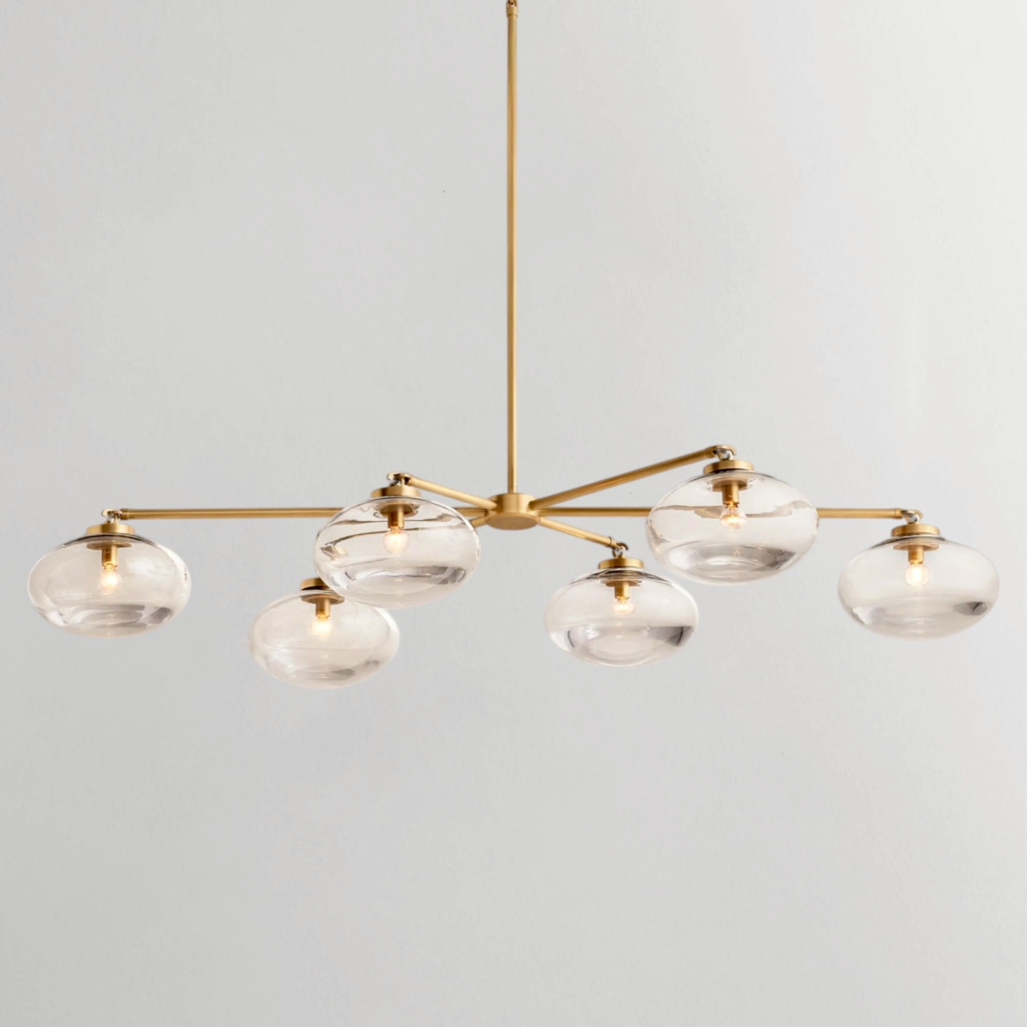 Cabratte Glass Mobile Linear Chandelier