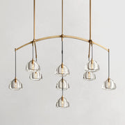 Semicircle Linear Chandelier