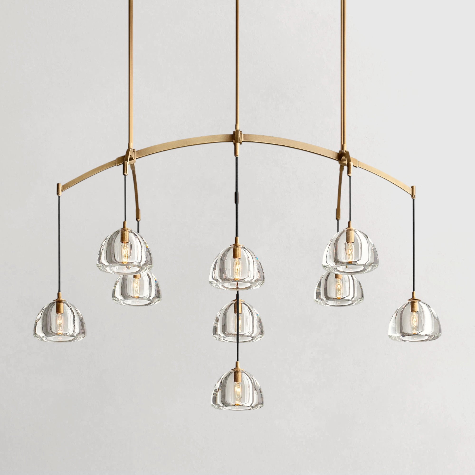 Semicircle Linear Chandelier