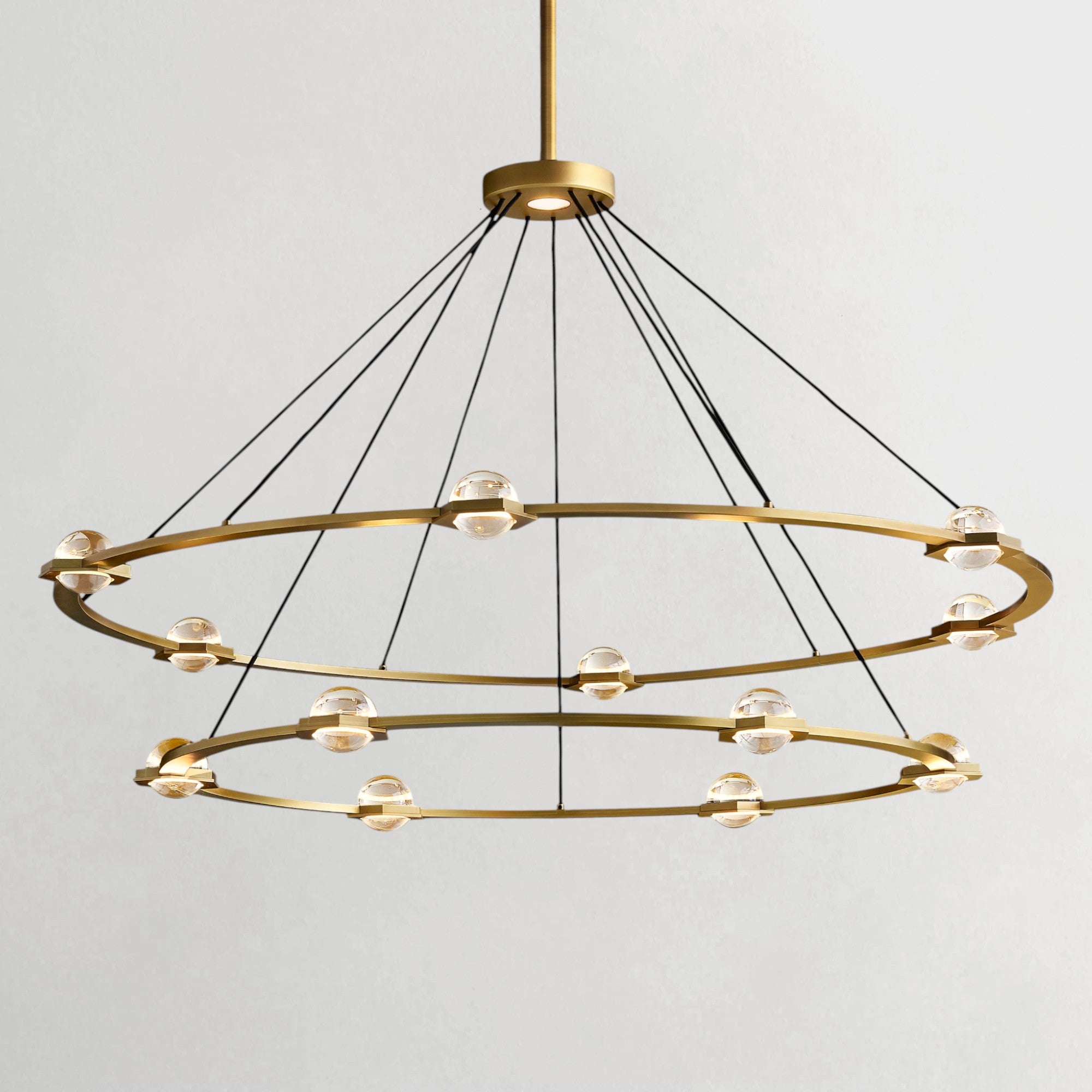 Ekratent Two-Tier Round Chandelier