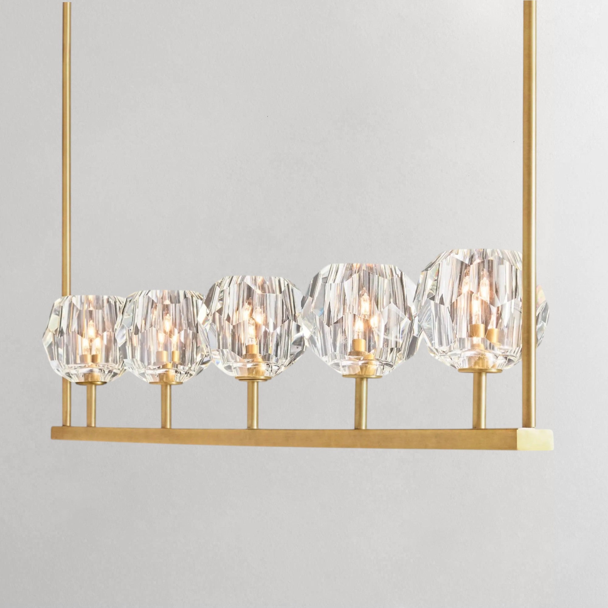 Boula Da Cristal Glass Linear Chandelier