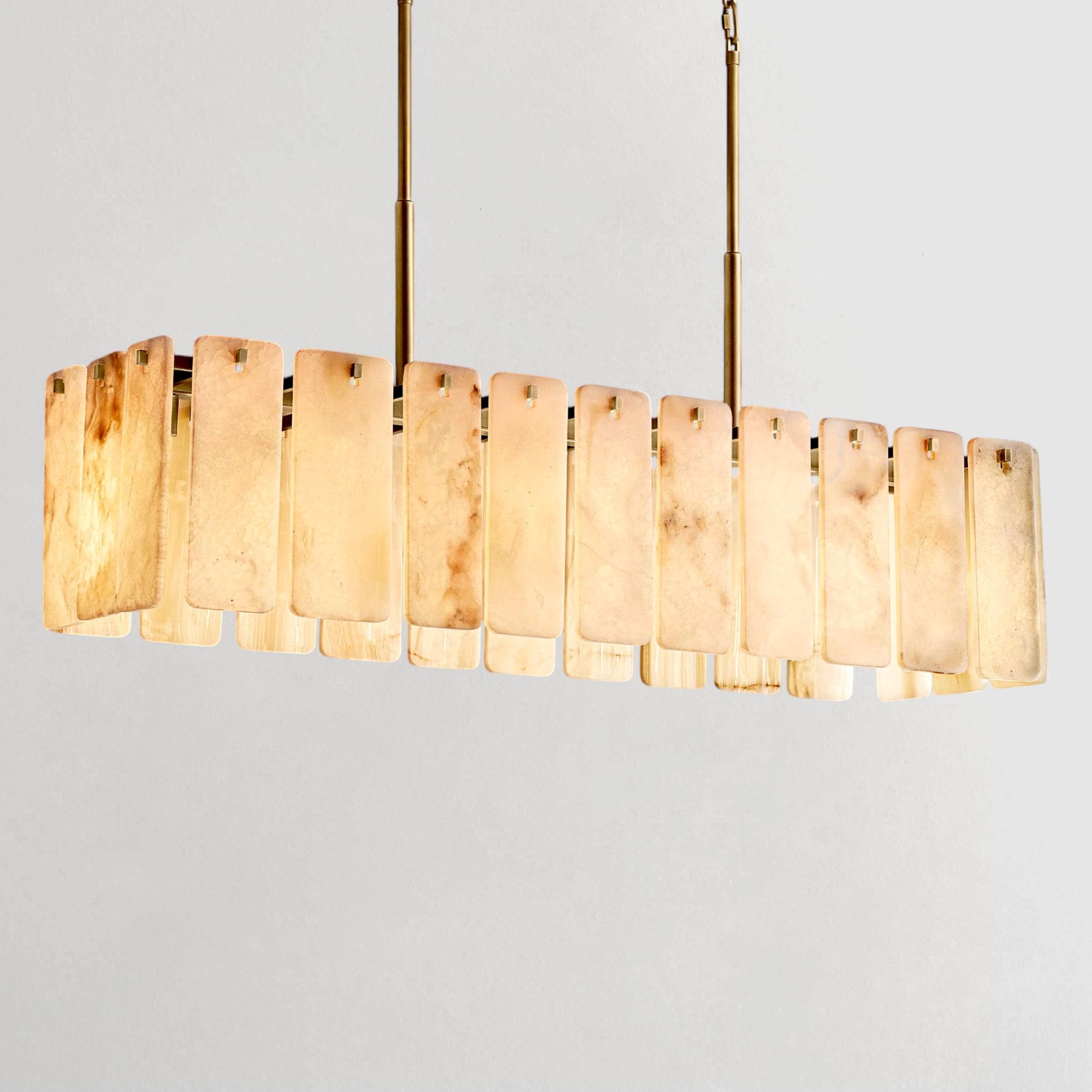 Calamatte Onyx Rectangular Chandelier