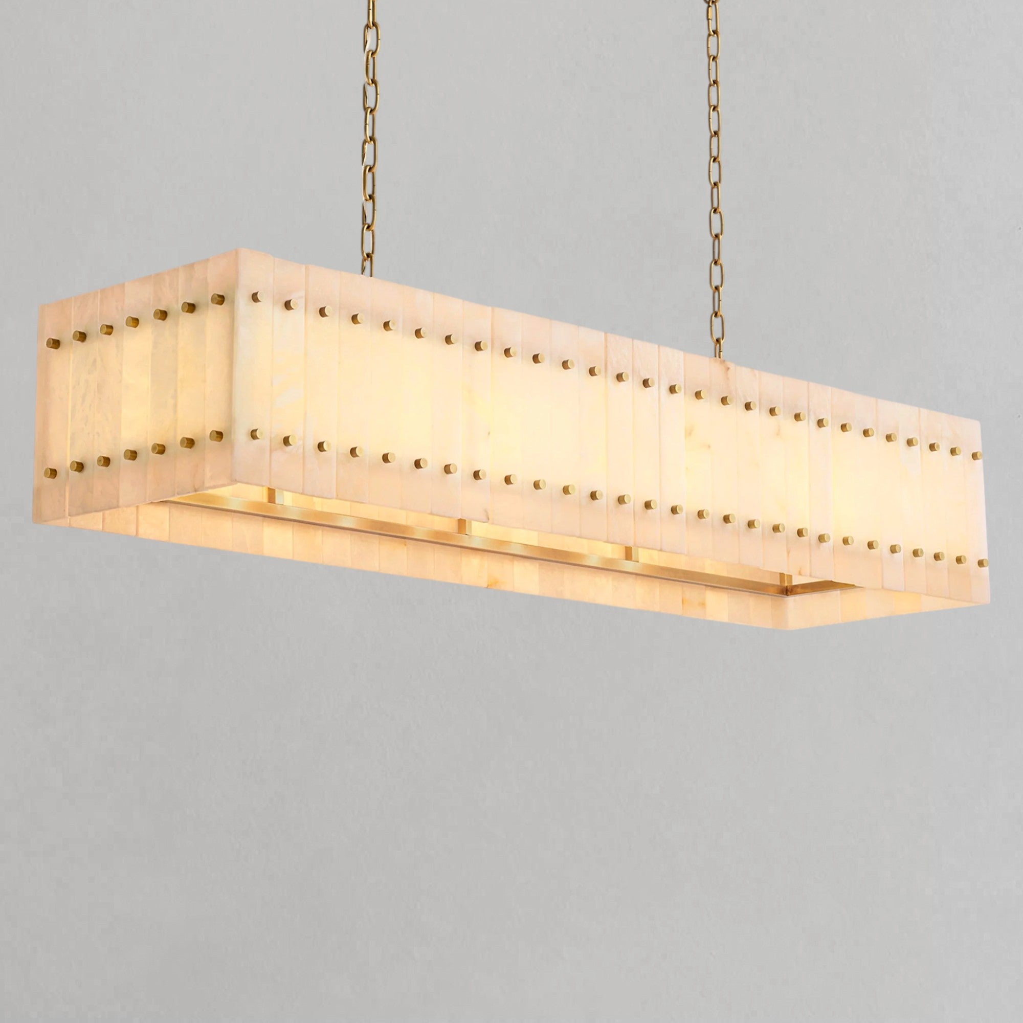 San Marcon Alabaster Linear Chandelier
