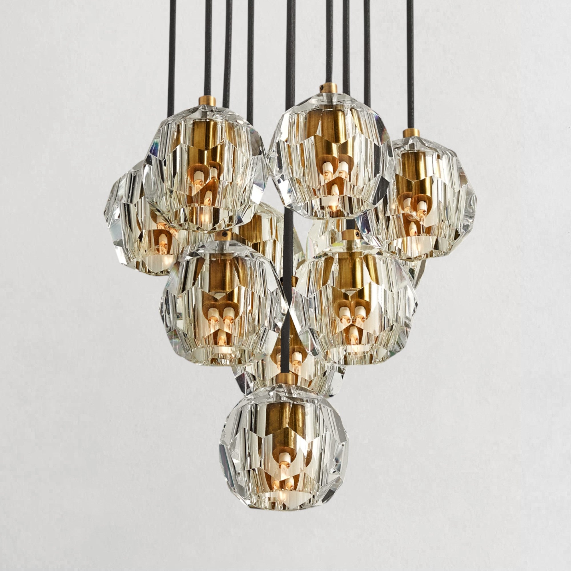 Boula Da Cristal Glass Round Cluster Chandelier