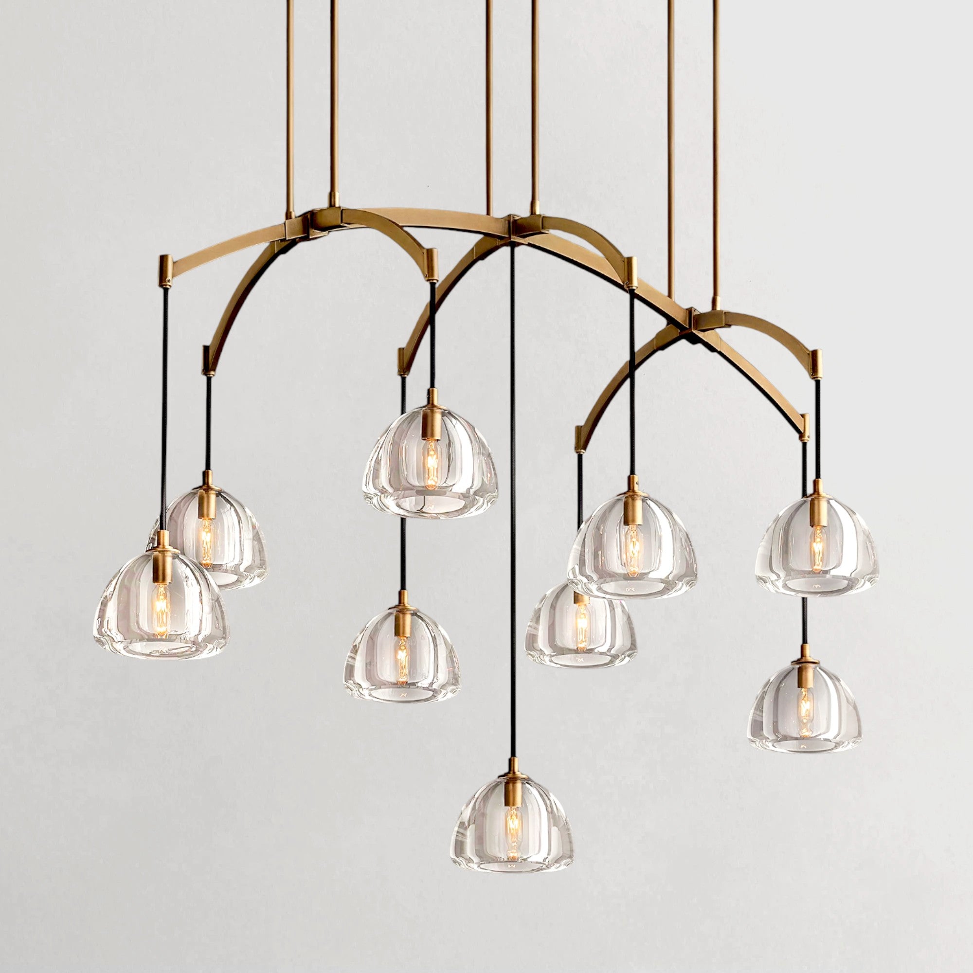Semicircle Linear Chandelier