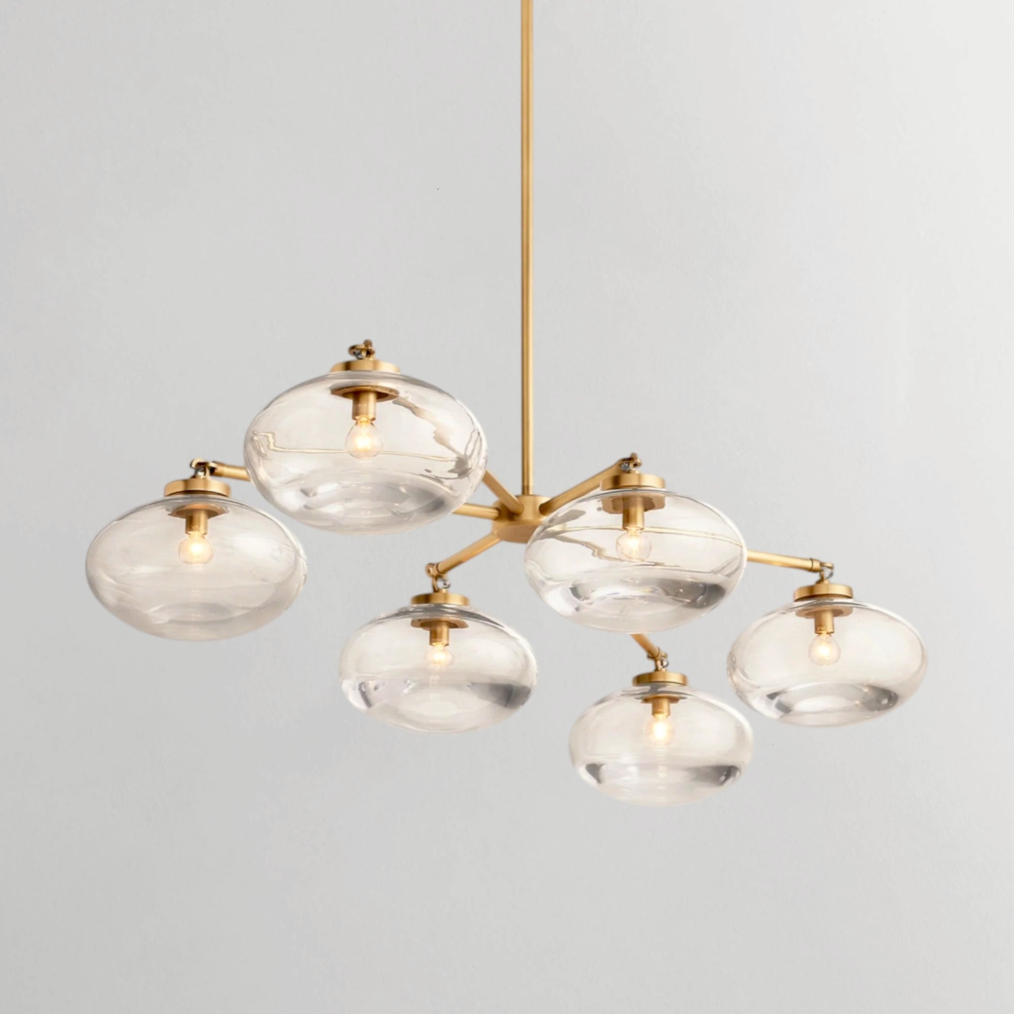 Cabratte Glass Mobile Linear Chandelier