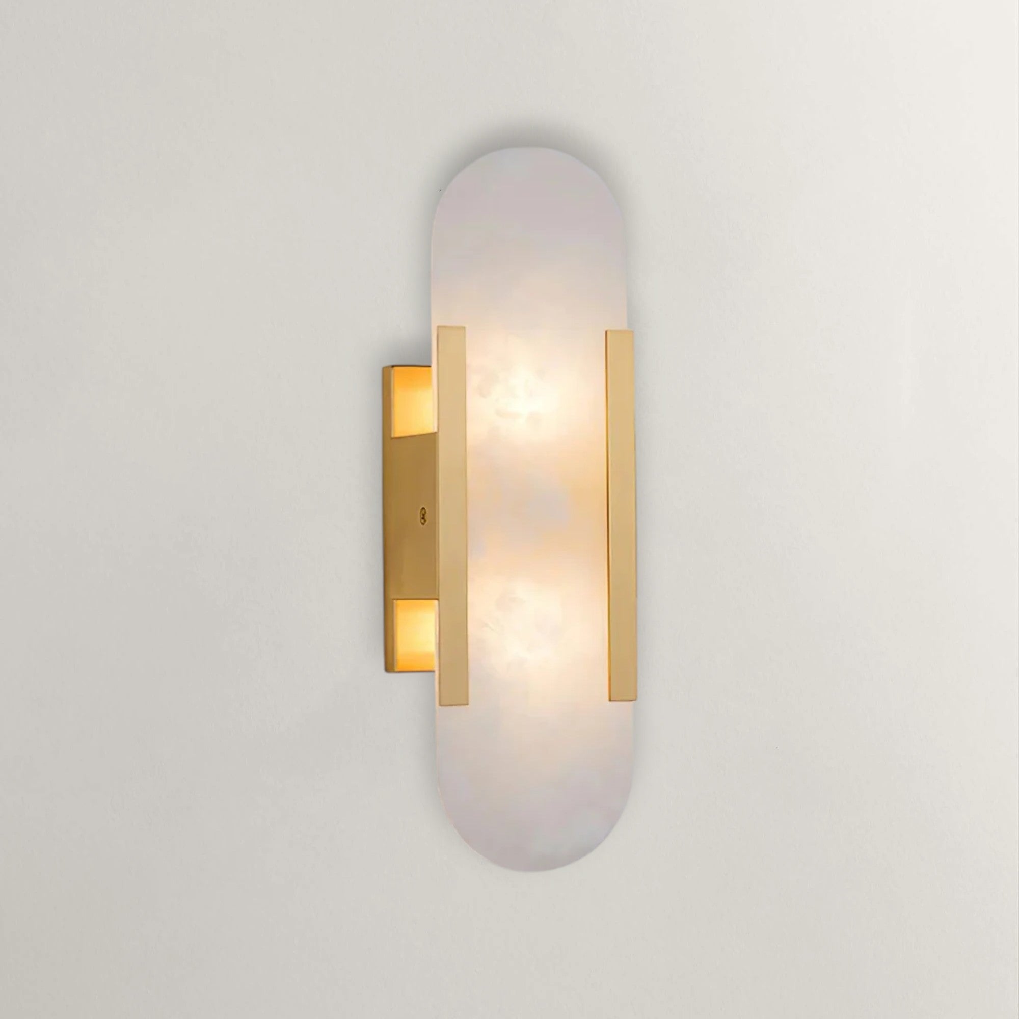 Geometric Harmony Alabaster Wall Lamp