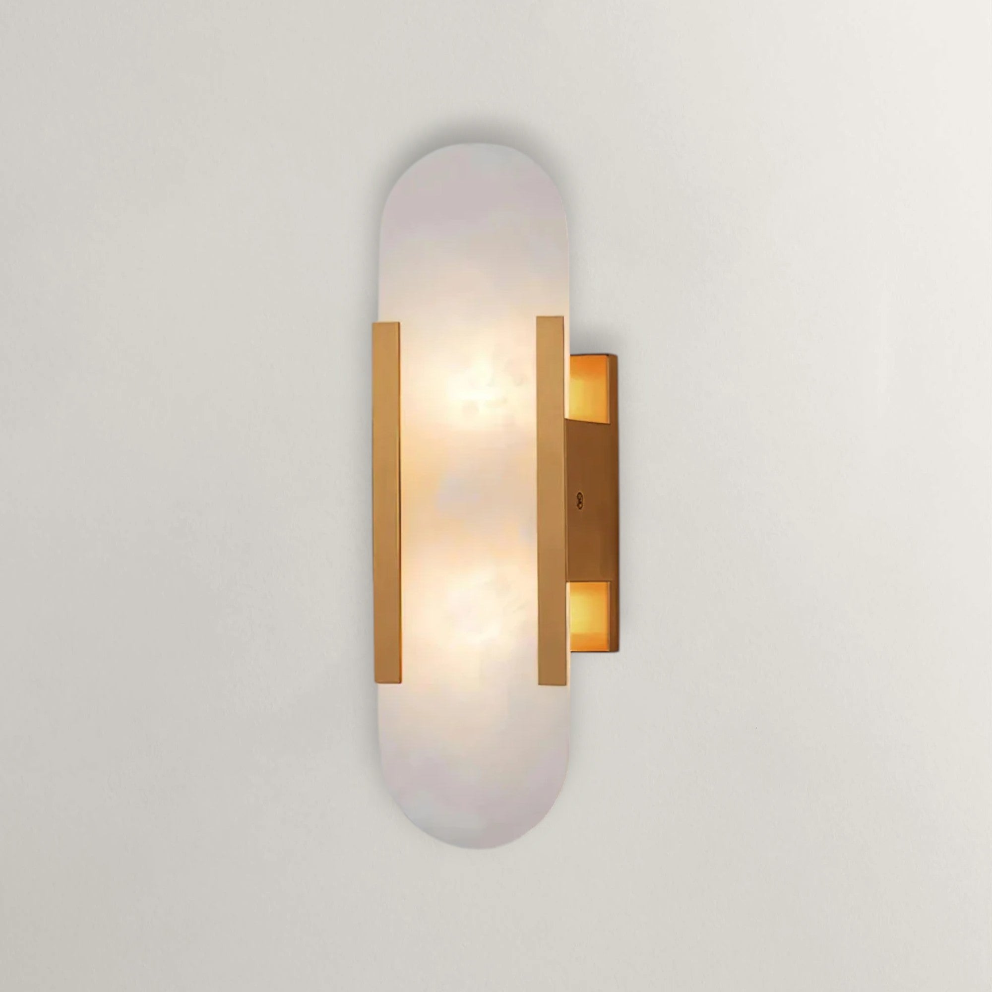 Geometric Harmony Alabaster Wall Lamp