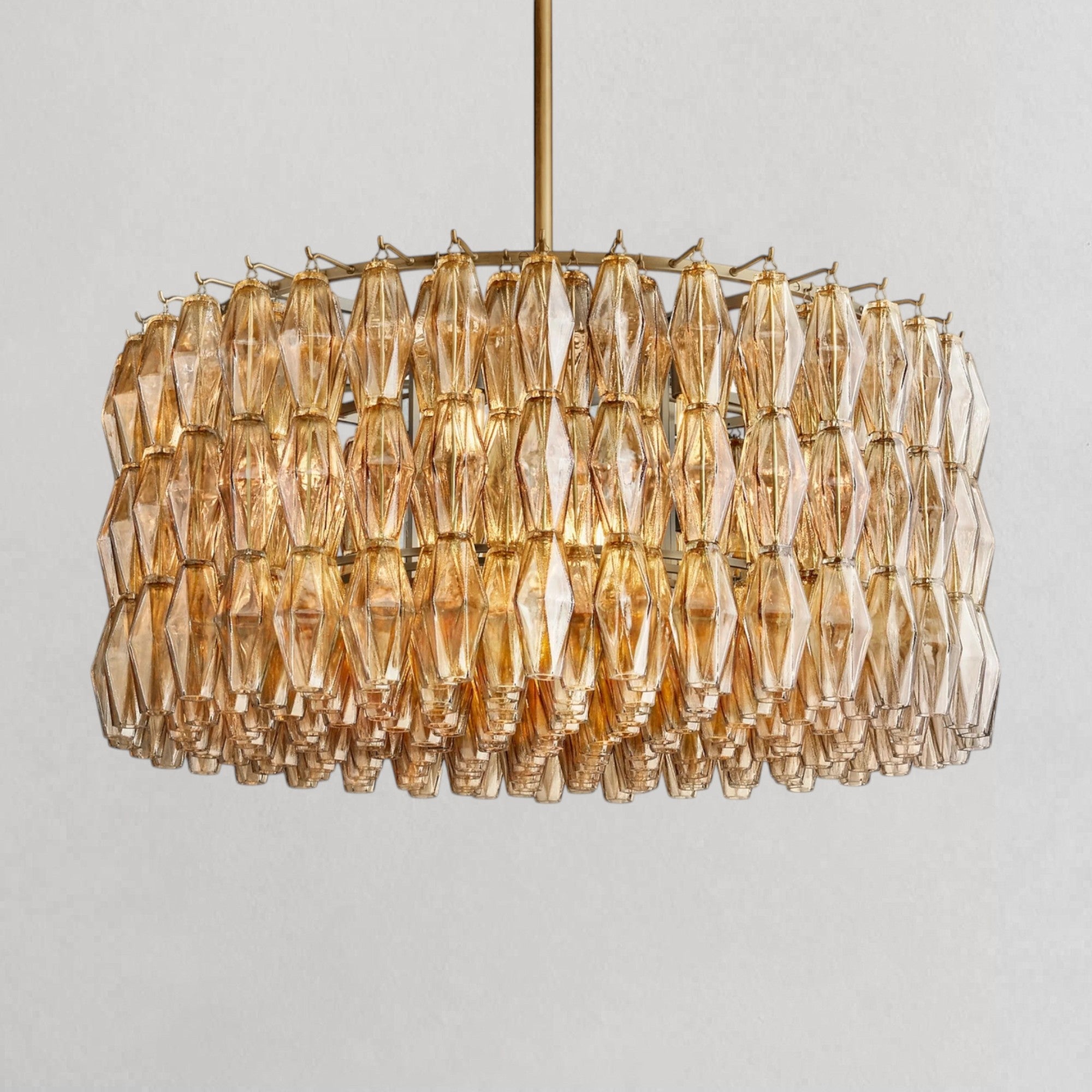 Ciyara Clear Glass Round Chandelier