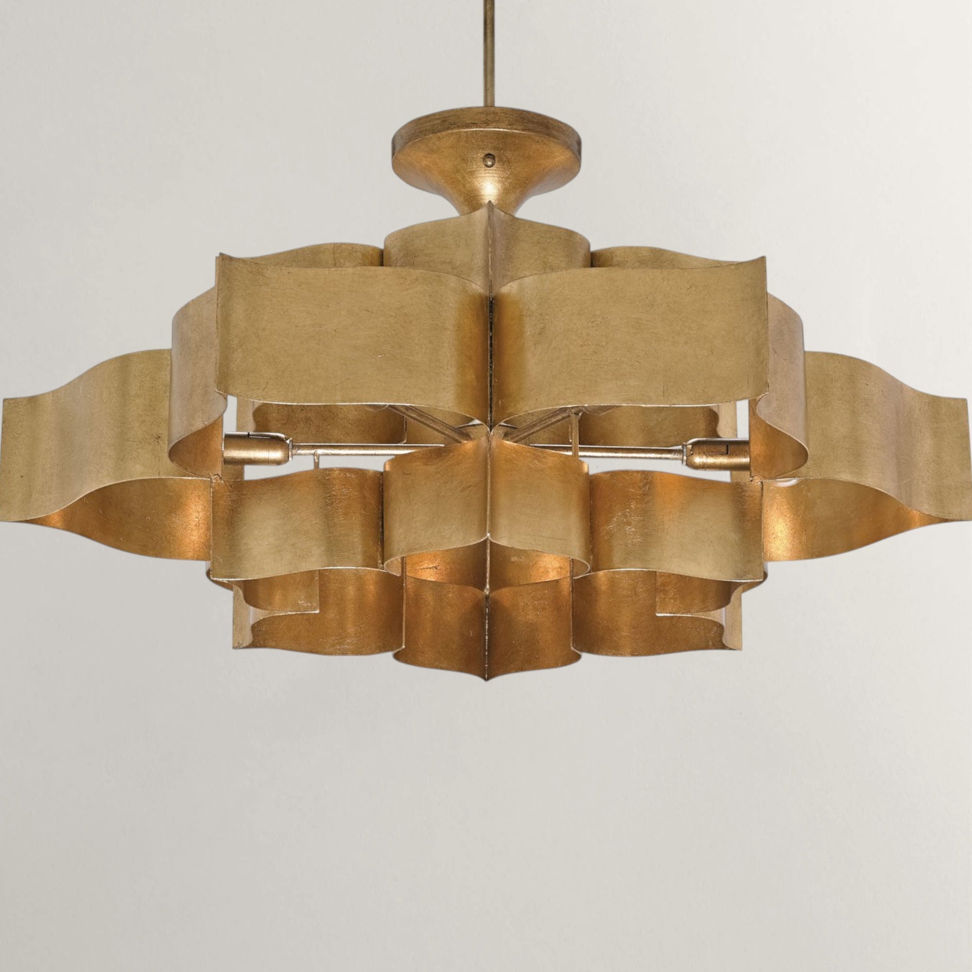 Metal Lotus Chandelier